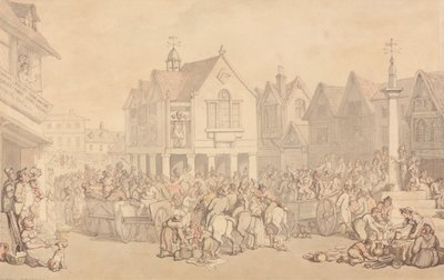 Newbury Marktplatz, Berkshire von Thomas Rowlandson